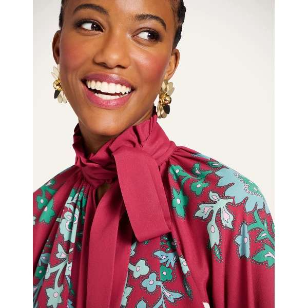 La DoubleJ Cerere Blouse in Regalia Red | Blouse | Coveti
