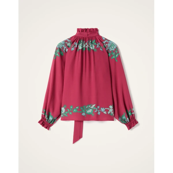 La DoubleJ Cerere Blouse in Regalia Red | Blouse | Coveti