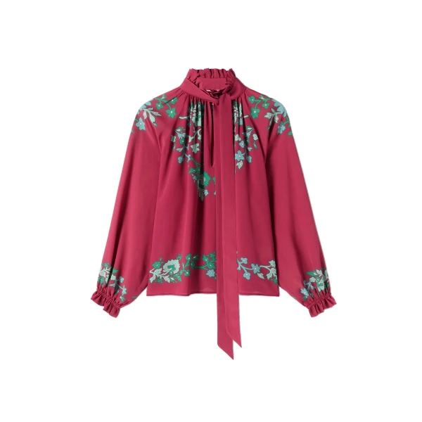 Cerere Blouse in Regalia Red