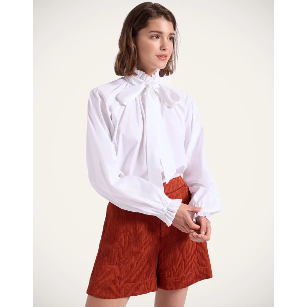 La DoubleJ Cerere Blouse in White, view 2