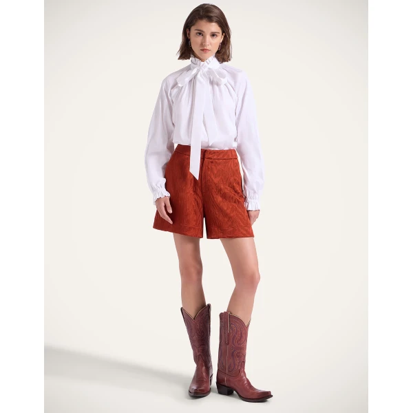 La DoubleJ Cerere Blouse in White, view 4