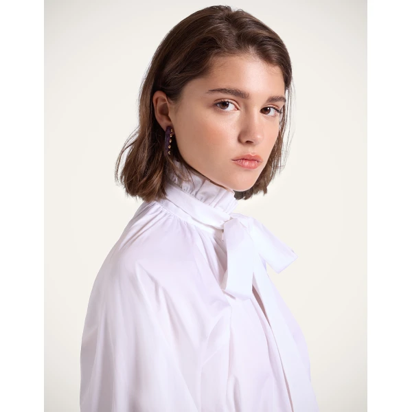 La DoubleJ Cerere Blouse in White, view 5