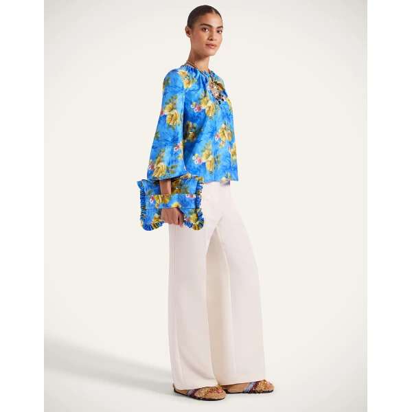La DoubleJ Charming Top in Riptide Light Blue, view 4