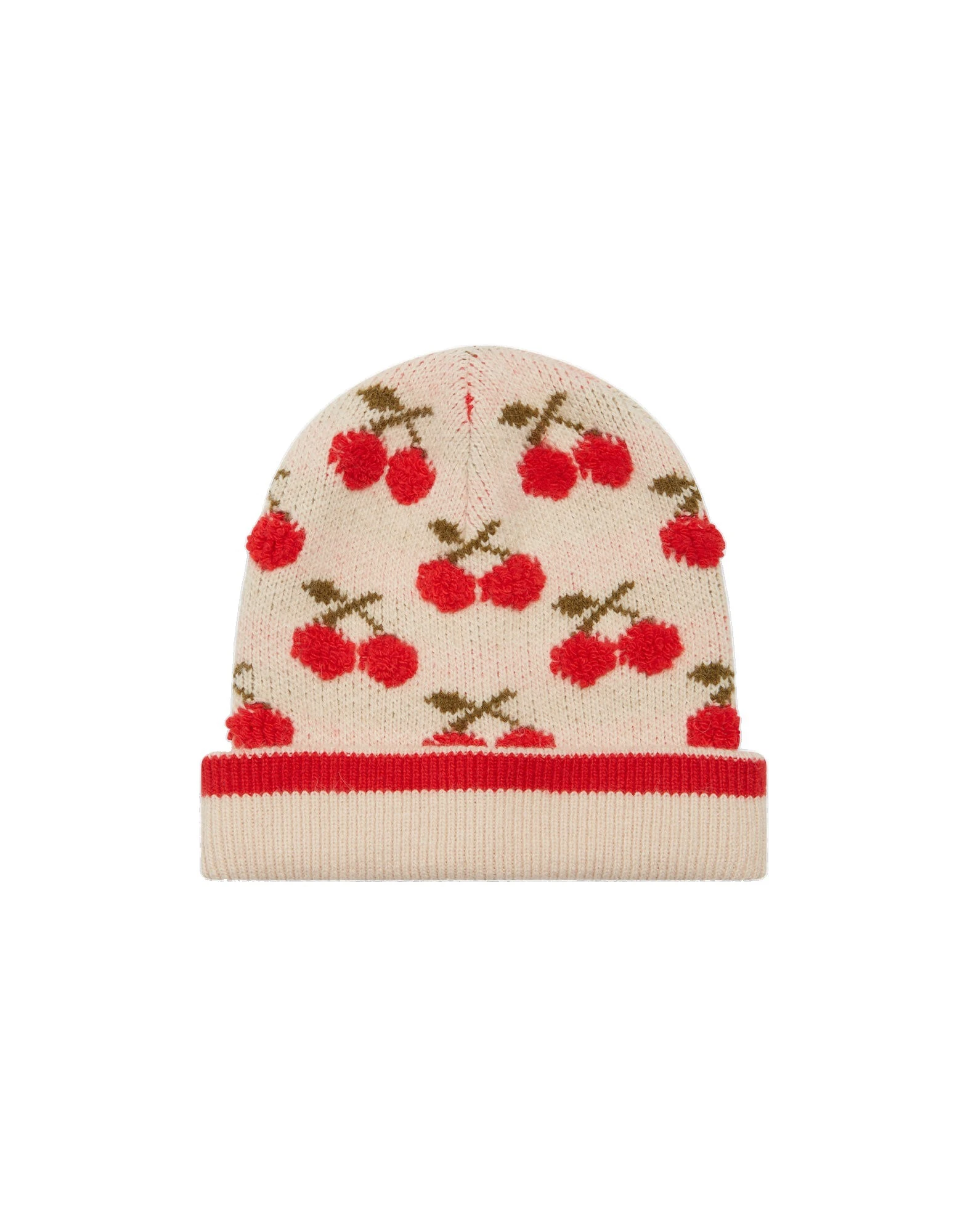 La DoubleJ Cherry Beanie in Off White at Coveti La DoubleJ Cherry Beanie in Off White at Coveti