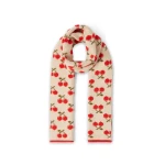 La DoubleJ Cherry Scarf in Off White at Coveti