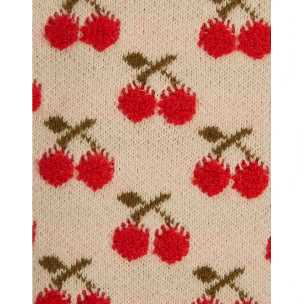 La DoubleJ Cherry Scarf in Off White, view 6