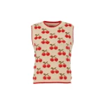 La DoubleJ Cherry Vest in Off White