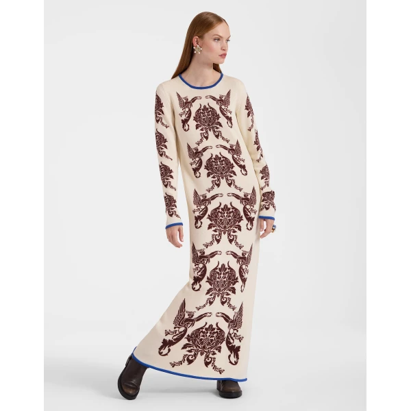 La DoubleJ Cherubs Knit Dress in Cherubs Ivory, view 4
