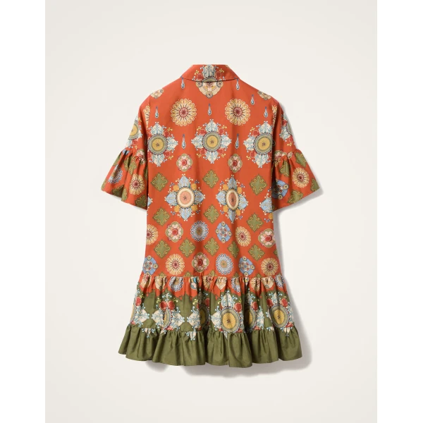 La DoubleJ Choux Dress in Nucleus Rust, view 6
