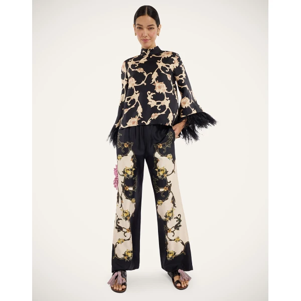 La DoubleJ Club Pants in Buttercup Black at Coveti