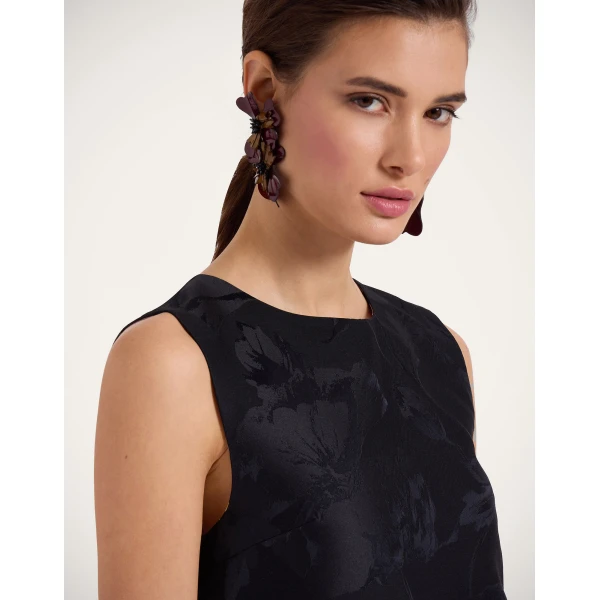 La DoubleJ Column Dress in Sylph Black, view 5