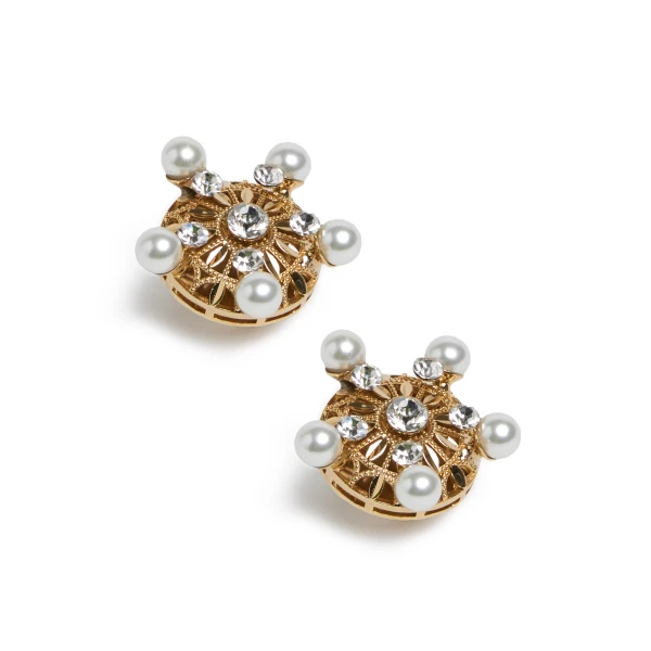 La DoubleJ Corsini Earrings in Gold, view 2