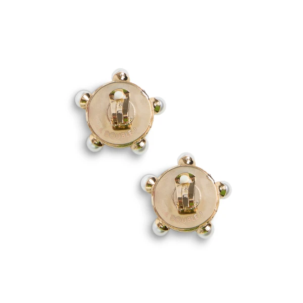 La DoubleJ Corsini Earrings in Gold, view 3