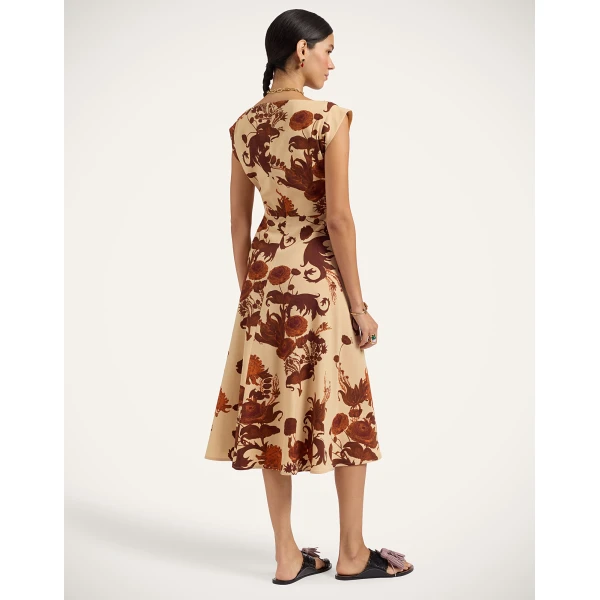 La DoubleJ Day To Dinner Dress in Coven Buttercream, view 3