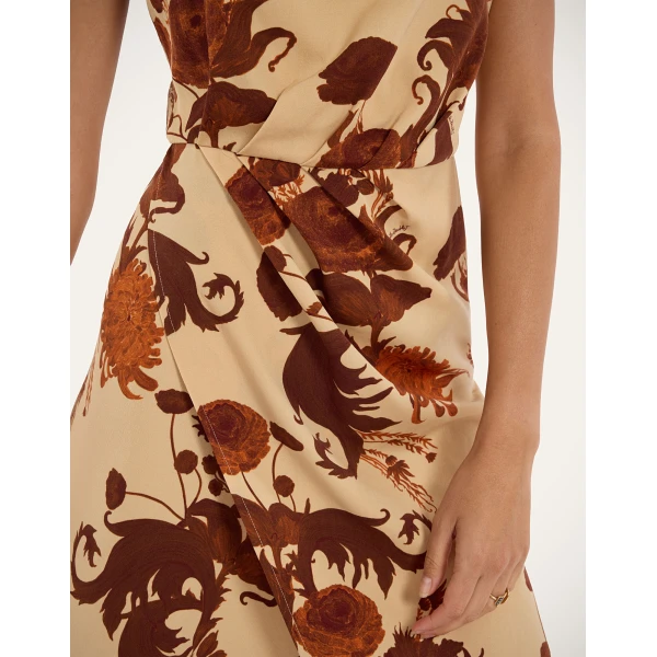 La DoubleJ Day To Dinner Dress in Coven Buttercream, view 5