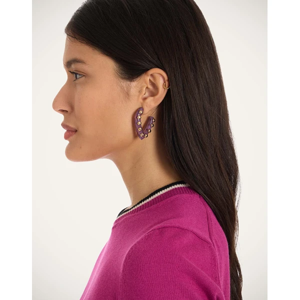 La DoubleJ Dew Earrings Mini in Pink | Earrings | Coveti