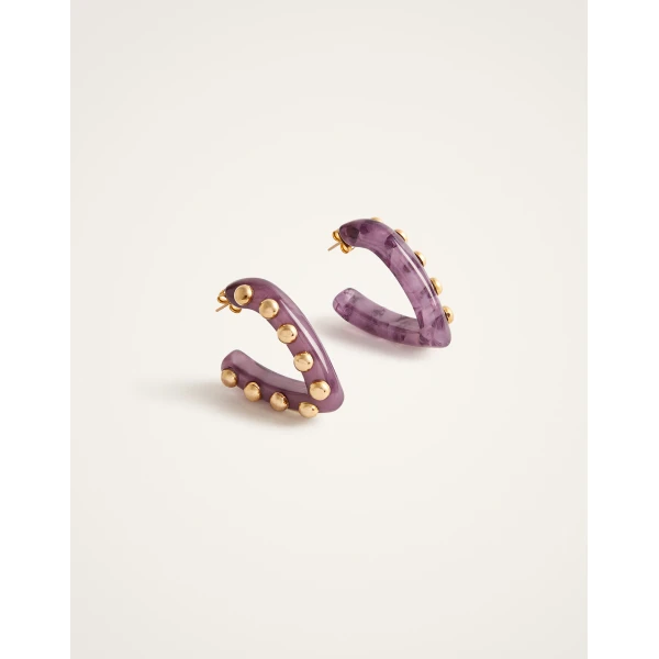 La DoubleJ Dew Earrings Mini in Pink | Earrings | Coveti