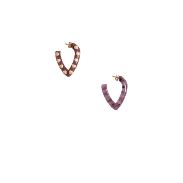 La DoubleJ Dew Earrings Mini in Pink | Earrings | Coveti