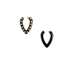 La DoubleJ Dew Earrings in Black