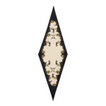 La DoubleJ Diamond Scarf in Buttercup Black at Coveti