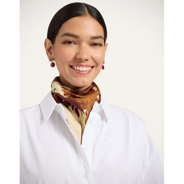 La DoubleJ Diamond Scarf in Coven Buttercream at Coveti