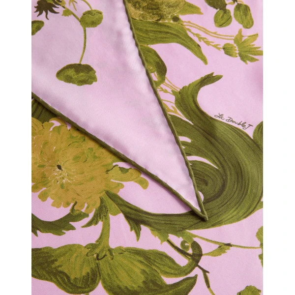 La DoubleJ Diamond Scarf in Coven Pink, view 5