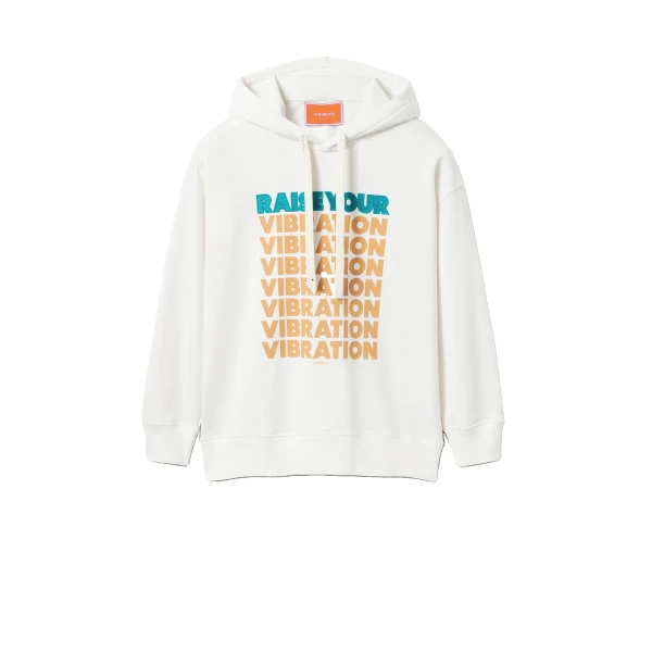 Discman Hoodie in Off White