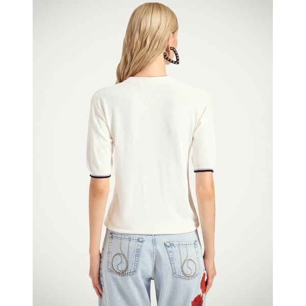 La DoubleJ Divine Tee in Divine White, view 3
