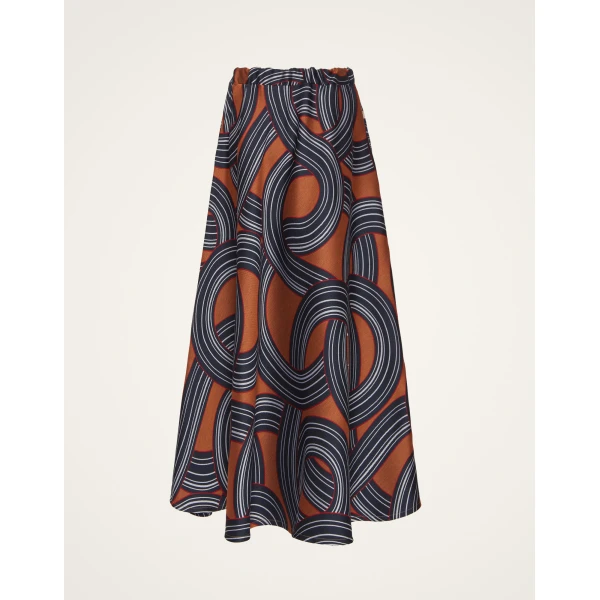 La DoubleJ Drawstring Skirt in Montecarlo Blue, view 5