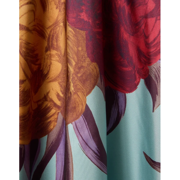 La DoubleJ Drawstring Skirt in Peony Light Blue, view 6