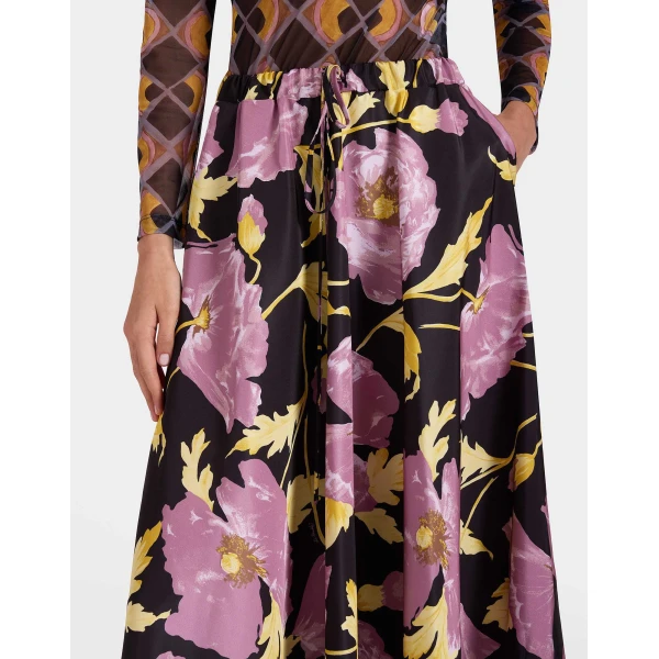 La DoubleJ Drawstring Skirt in Sylph Black, view 5