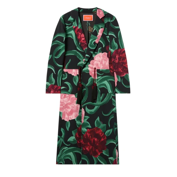 La DoubleJ Duster Coat in Peony Black | Coats | Coveti