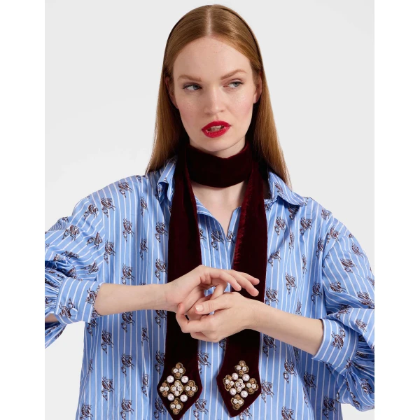La DoubleJ Ella 2-Ways Stole in Red, view 4