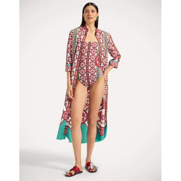 La DoubleJ Elle Swimsuit in Pagoda Rust | Swimsuits | Coveti