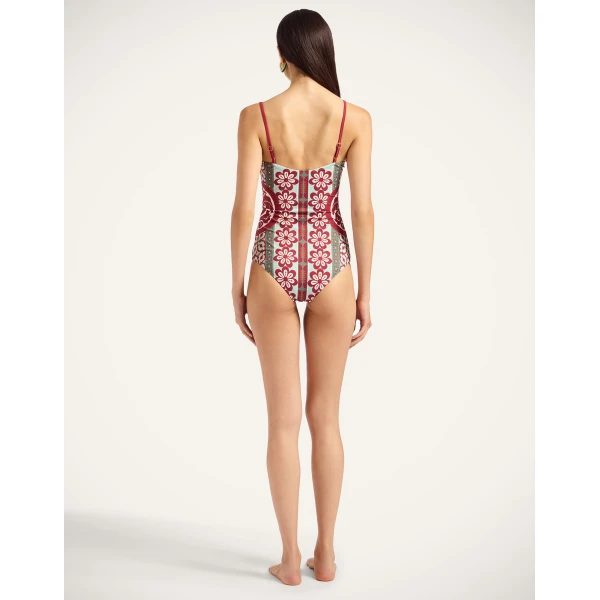 La DoubleJ Elle Swimsuit in Pagoda Rust | Swimsuits | Coveti