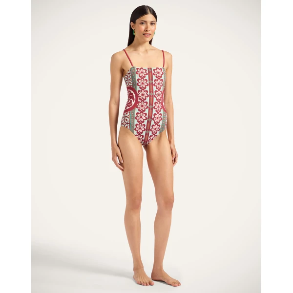 La DoubleJ Elle Swimsuit in Pagoda Rust | Swimsuits | Coveti