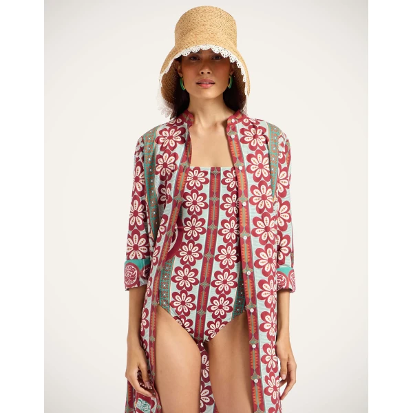 La DoubleJ Elle Swimsuit in Pagoda Rust | Swimsuits | Coveti