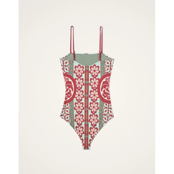 La DoubleJ Elle Swimsuit in Pagoda Rust | Swimsuits | Coveti