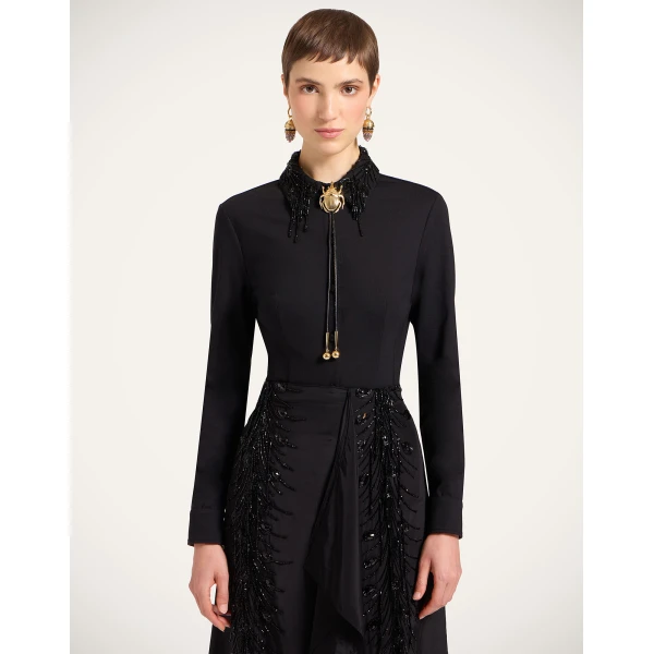La DoubleJ Fitted Shirt in Black | Shirts | Coveti