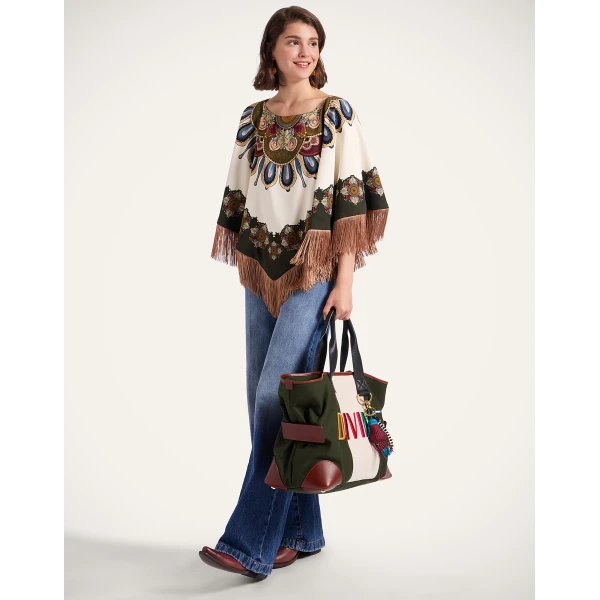 La DoubleJ Flare Jeans in Blue Top, view 2