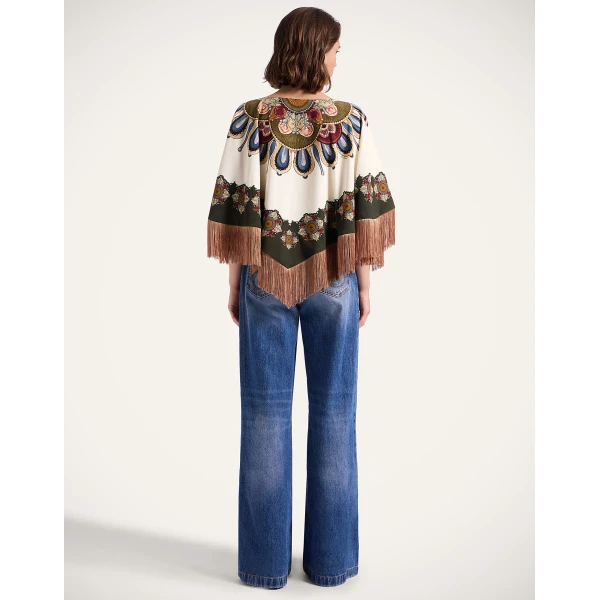 La DoubleJ Flare Jeans in Blue Top, view 3