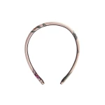 La DoubleJ Flat Headband in Mini Iris Ivory at Coveti