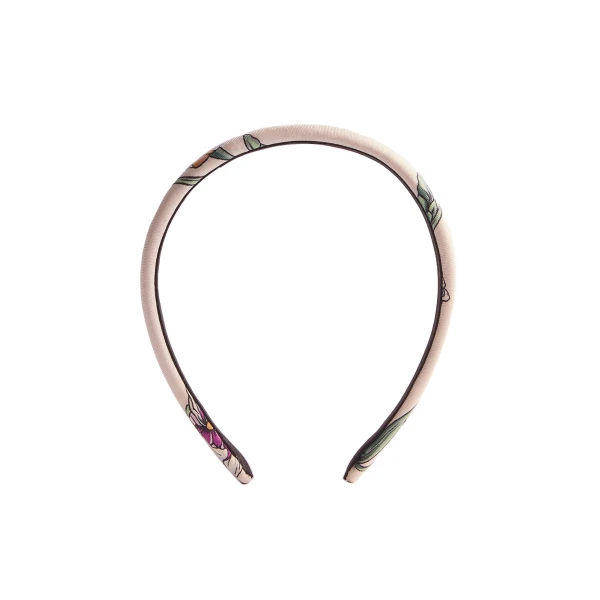 Flat Headband in Mini Iris Ivory
