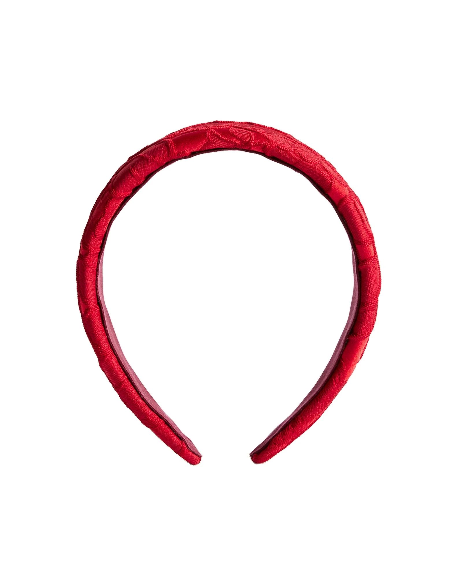 La DoubleJ Flat Headband in Peony Red at Coveti La DoubleJ Flat Headband in Peony Red at Coveti