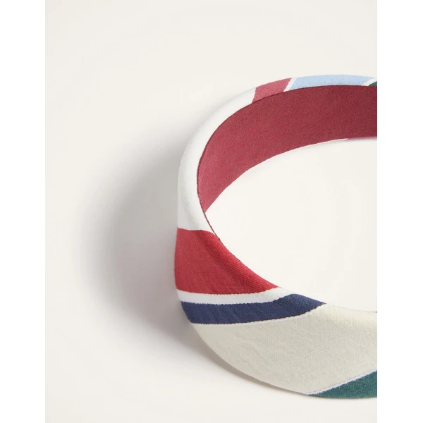 La DoubleJ Flat Headband in Stripes Multicolor, view 5