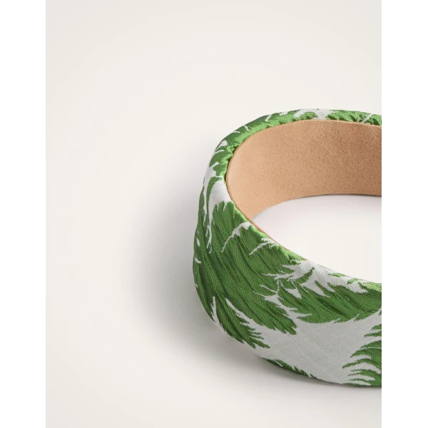 La DoubleJ Flat Headband in Tropicana White, view 4