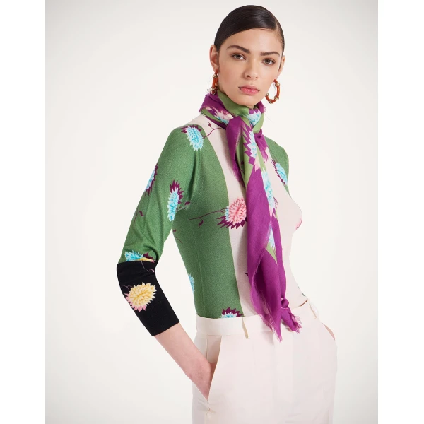 La DoubleJ Foulard 120 in Derby Multicolor at Coveti