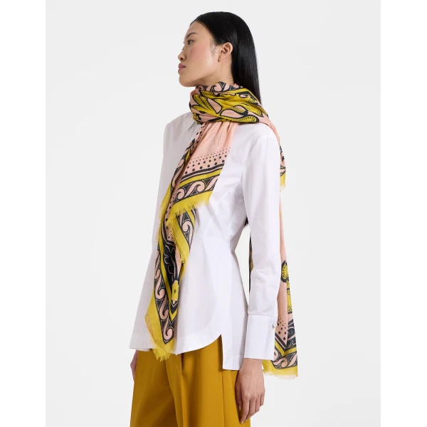 La DoubleJ Foulard 140 in Herald Fuchsia, view 2