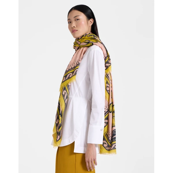 La DoubleJ Foulard 140 in Herald Fuchsia, view 3