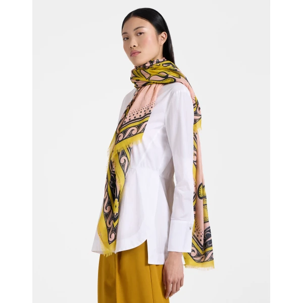 La DoubleJ Foulard 140 in Herald Fuchsia, view 4